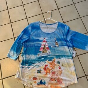 Colorful Beach Scene Top
